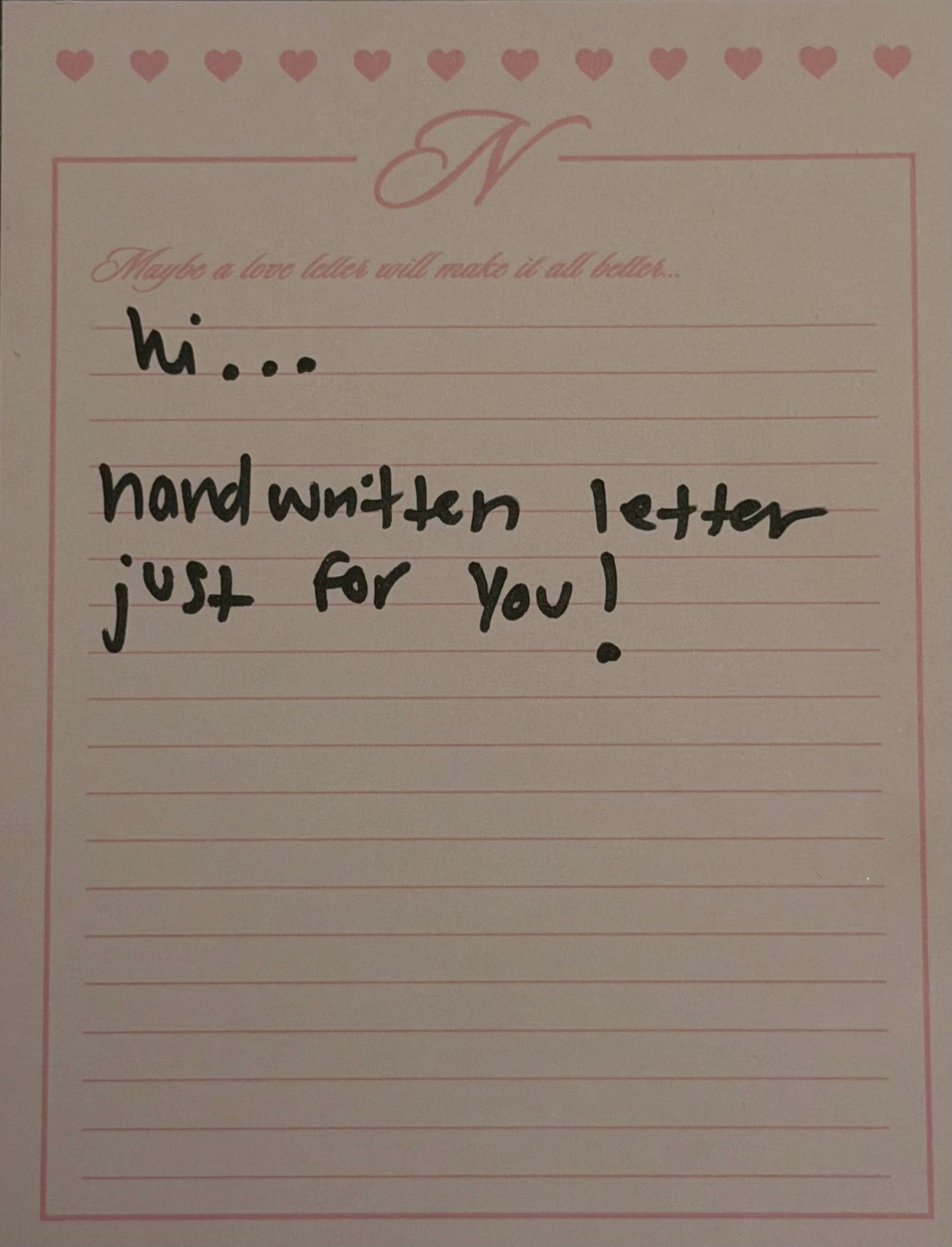 NERIAH LOVE LETTER